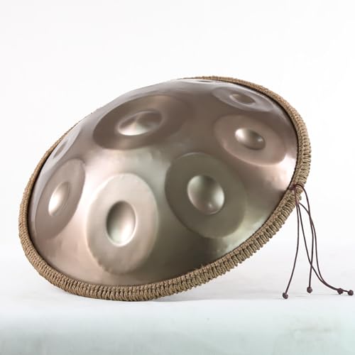 Steel Handpans Golden en D menor con 10 notas y accesorios miniatura 1