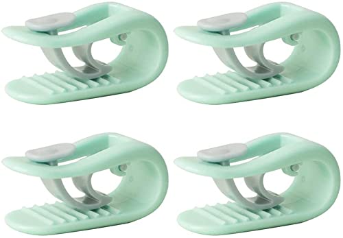 AIMTOP 4 Stücke Bettdeckenhalter Bettdecken-Clips für Bettdecke Vorhang Steppbettdecke Einziehdecke, Grün Cover