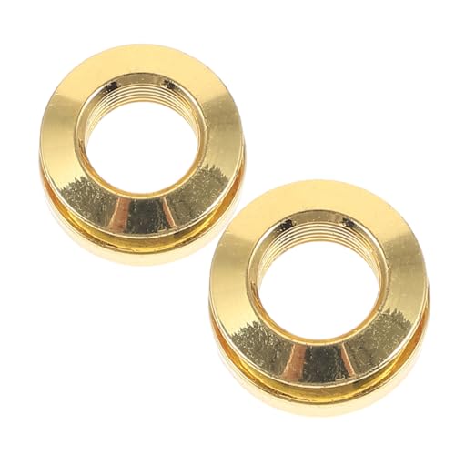 JEWEDECO 2 piezas Tapones de Clavija Extremo para Guitarra Cubiertas de Botón para Correa Capuchones de...