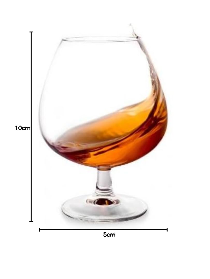 SOLAVIA kieliszki do koniaku z przezroczystego szkła 240 ml whisky spirits opakowanie 6 szt. prezent na parapetówkę