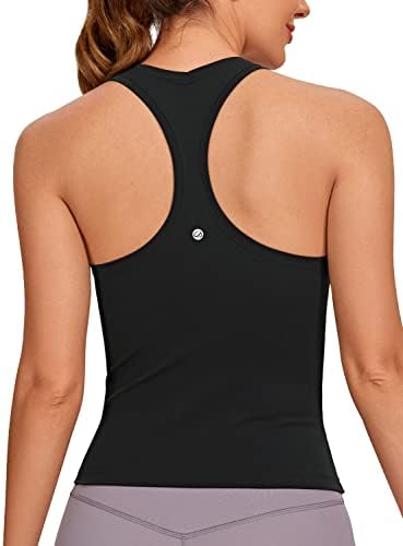 CRZ YOGA Butterluxe Racerback Workout Tank Tops for Women Sleeveless Gym Tops Athletic Yoga Shirts Camisole