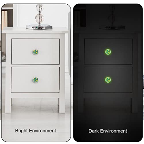 Boutons de tiroir en verre vert fluo pour relooker une commode d'été - 4