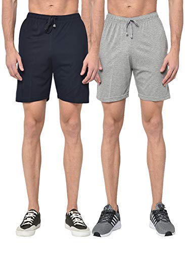 Image of Mack Jonney Cotton Blended Multi Shorts for Men (Pack of 2)-D11 0002-P