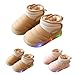 Toddler Velvet Thick Light Up Ankle Boots Fashion Cute Lightweight Non Slip Cotton Warm Shoes Water Proof Shoes Boys (Khaki, 7.5 Toddler)