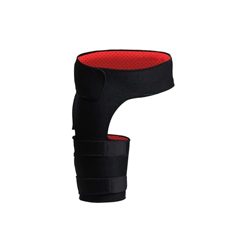 NOLITOY Soporte de compresión de cadera Soporte ajustable para cadera Protector de cadera Manga de isquiotibial Manga de la ingle Muslo