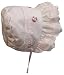 N'Ice Caps Baby Girl Fancy Double brimmed Eyelet Bonnet (Infant Small (3-6 Months), White/Pink)