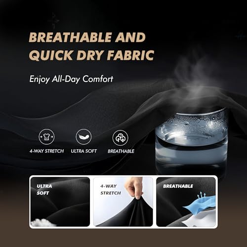 Polo Shirts for Men - Quick Dry Moisture Wicking Black Short Sleeve Performance Golf T Shirts for Casual Work Athletic3