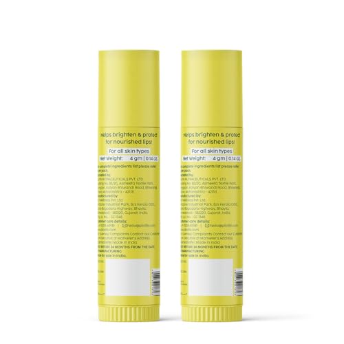 Image of PLIX - THE PLANT FIX Pineapple Brightening Lip Balm with SPF 50 | Kojic Acid & Vitamin C | SPF 50 PA ++ | Fades Pigmenation | Brightens Dark Lips | Sun Protection | Dermatogically Tested | 4g | Pack of 2