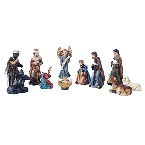 Natividade 11pc Set-Sagrada Família do de Estatueta Natal Home Decor Ornamento Do de Natal Da Igreja