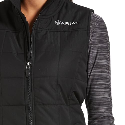ARIAT womens Wms Crius Ins Black Vest, Black, Medium US - image 4