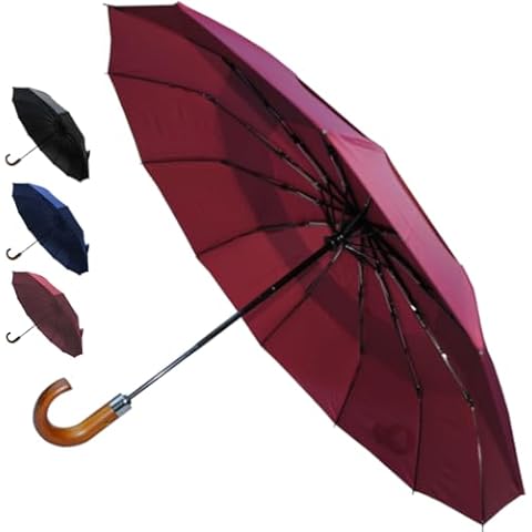 COLLAR AND CUFFS LONDON Windproof Compact Umbrella Cover