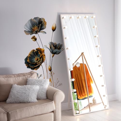 Vinilo decorativo floral moderno 3D grande miniatura 5