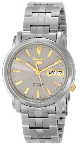 �Z�C�R�[ Seiko Men's �����Y �j���p SNKK67 "Seiko 5" Grey Dial Stainless Steel Automatic Watch [���s�A���i]