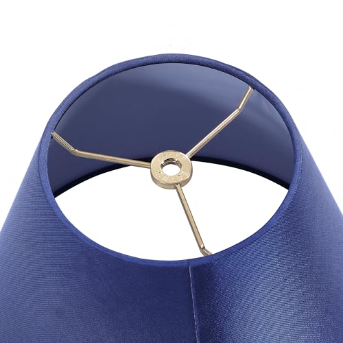 Image of Aspen Creative 32137 Transitional Empire Shape Spider Construction Lamp in Berry Blue, 6 inch Top x 12 inch Bottom x 9 inch Slant Height
