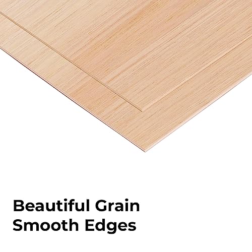 Hickory Plywood 6 Pcs, 1/8" Wood Sheets 12" X 12" Hickory Unfinished Wood For Crafts, Laser Cutting & Engraving, Unfinished Wood Pieces For Diy Decorations #TOP2