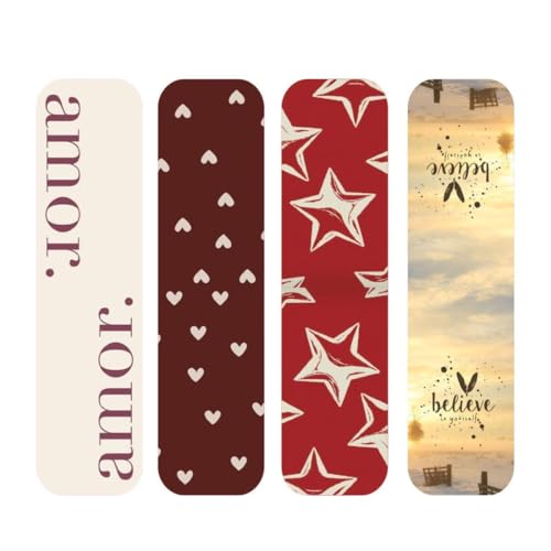 Image of Zesta Magnetic Bookmark Set of 7 | Aesthetic Book Mark for Reading | Cute Anime Bookmarks for Kids, Students | Book Accessories for Novels, Gifts for Readers(Abstract Magnetic Bookmarks, 9X2.5 Cms)