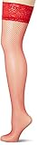  Fiore Damen Liza/Obsession Halterlose Strümpfe, 40 DEN, Rot (Red 024), Small (Herstellergröße:2)