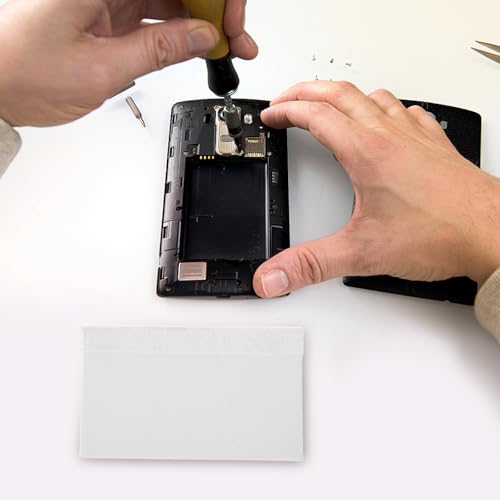 LOORGVEL Lot de 10 raclettes pour films d'écran de téléphone portable - Petit extracteur de carton blanc - Outil pour une application sans bulles sur les smartphones et les tablettes – vue 3