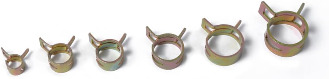 60pcs Hose Clamp for Automotive and Mechanical Applications Includes Tube Clamps Spring for Fuel Lines and Air Hoses