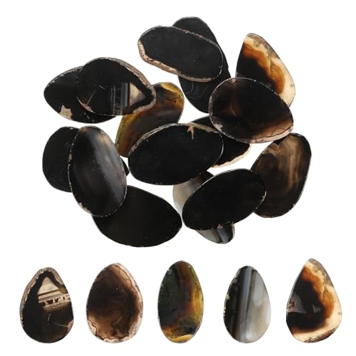 Tranches d'agate noire cristaux de guérison et pierres de géode pour DIY