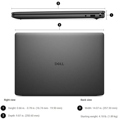 Image of Dell 16 Inch FHD+ Touchscreen AI Powered Laptop, AMD Ryzen 7 170, 32GB DDR5 RAM, 2TB PCIe SSD, 16 Tops NPU, Office 365, WiFi 6, Backlit KB, Lightweight for Professionals & Students, Windows 11 Home