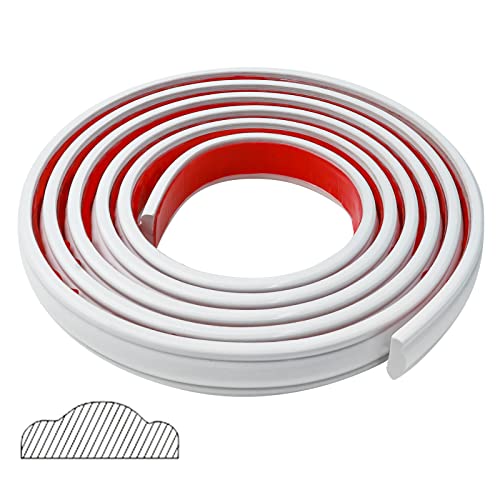 Pluden Flexible Wall Trim Molding Trim, 3D Wall Edging Strip Self Adhesive, 10 Feet Peel And Stick Tile Trim Crown Molding Ceiling Border For Tile Edge, Cabinet Edge, Baseboard, Mirror Frame #TOP27