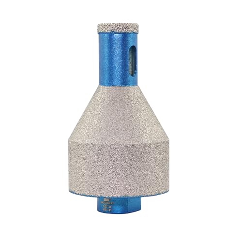 Diamond Core Drill Bit 20-50mm- BRSCHNITT Diamond Finger Milling Bits, Diamond Beveling Chamfer Bit,for Drilling Enlarging Shaping Holes of Porcelain Tile Ceramic Marble Granite Countertop