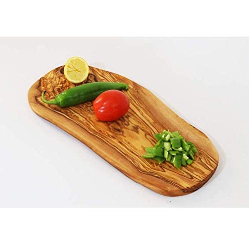 Brett aus Olivenholz, Olivenholzbrett Schneidebrett, Holzbrett, Frühstücksbrett, Steakbrett, Naturschnitt – Ansicht 2