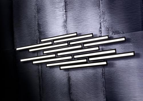 Plafonnier noir minimaliste Eglo 99411 éclairage direct structure métal durable