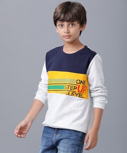 Image of KYDA KIDS 100% Cotton Unisex Boys and Girls Hoodies | Hooded Neck Chest Printed Full Sleeve Sweatshirts for Unisex