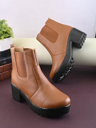 Image of XE Looks 100% Vegan Leather Attractive & Stylish Boots for Women