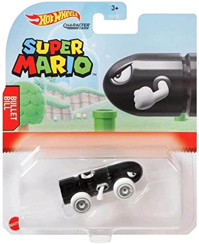 Hot Wheels Super Mario Character Cars, pack de 6 a escala 1:64 miniatura 3