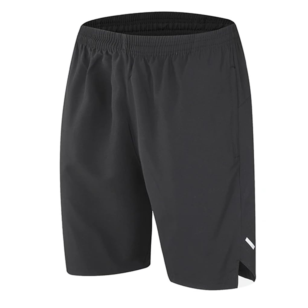REHJJDFD Mens Casual Shorts Running Shorts Sport Shorts Workout Zipper Pockets Shorts Black Asian Size XXL