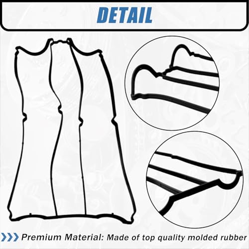 Image of AUCERAMIC VS50553R Engine Valve Cover Gasket Set Fit for 2000-2004 Ford Focus SE ZTS ZTW ZX3 ZX5 Escape, for Mazda Tribute 2.0L L4 DOHC 16V VS50314