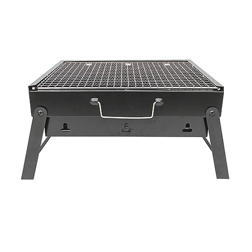 TOYANDONA barbacoa plegable rallar pequeño parilla carbón barbacoas exterior parrilla para parque accesorios para barbacoa parrilla de barbacoa portátil mini barbacoa herramientas Negro