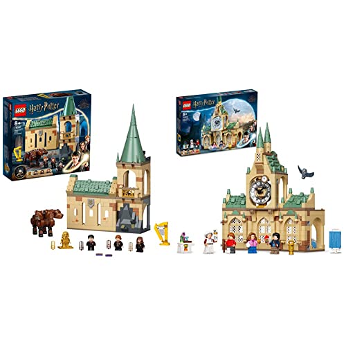 LEGO 76398 Harry Potter Hogwarts Hospital Wing Buildable Castle Toy with Clock Tower, Buildable Set from The Prisoner of Azkaban & 76387 Harry Potter TM Hogwarts: Fluffy Encounter