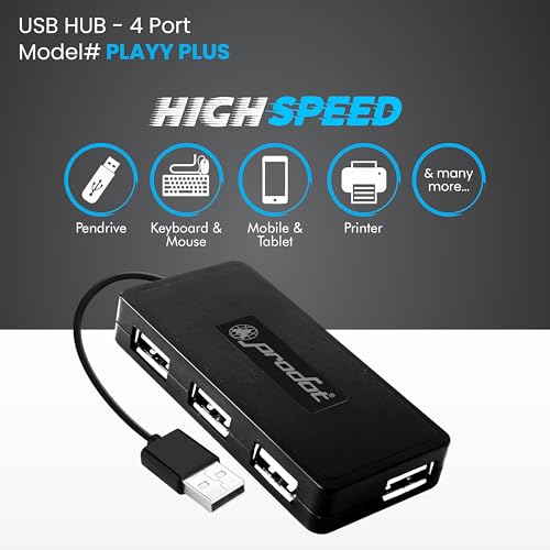 Image of Prodot 4-in-1 Wired Combo Pack | 217 Mini Wired Keyboard + 185 Optical Mouse + 4 in1 Port USB Hub + Anti-Slip Mouse Pad | for Laptop /Desktop