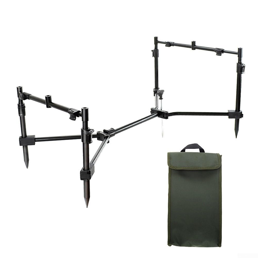 para soporte Desmontable para Caña de Pescar Metal Negro para