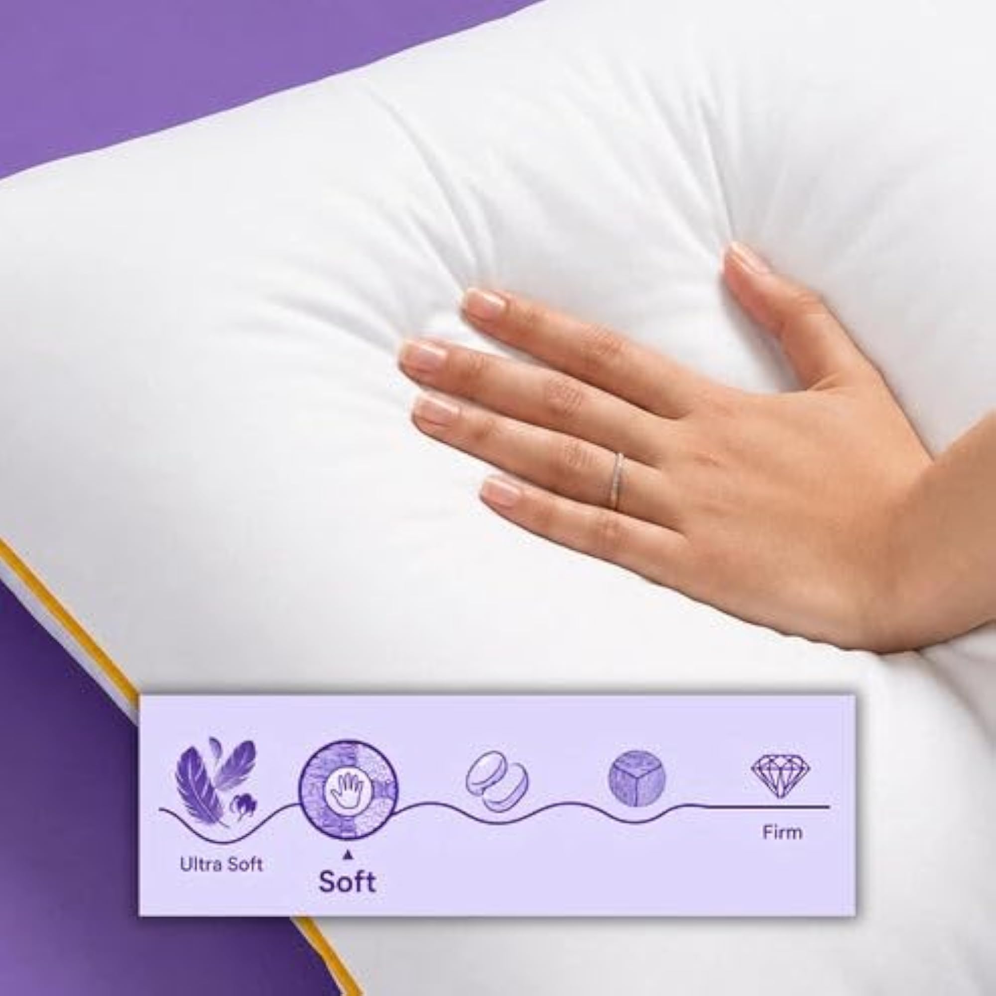 Microfiber Cuddle Body Pillow for Support, Machine Washable