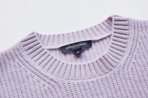 Image of EURKEA Women's Cashmere Blend Crewneck Sweater Soft Warm Winter Pullover