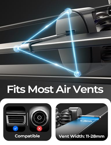 LISEN Soporte Magnetico Movil Coche, [1s Succión] [Agitar Sin Caer] Magsafe, Soporte Movil Coche Iman para iPhone 16 15 14 Pro MAX Galaxy 25 24 Todos Telefono - imagen 6