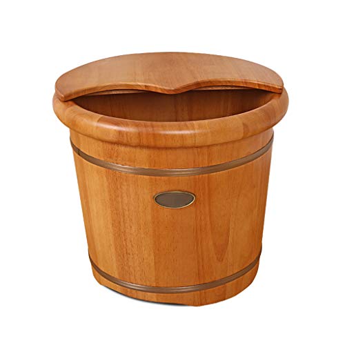Baño de pies de madera para pedicura sin ruedas