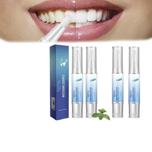Extra Strength Instant Results Teeth Whitening Pen for Adults, Power Swabs for Teeth as Seen on TV, in Between Teeth Stain Remover, Teeth Whitening Pen for Pets, Freshens Breath (4)