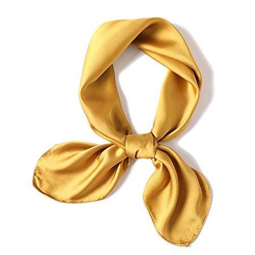 SS_seller Elegant Damen Halstuch Nickituch Satin Schal Quadratisch Tuch Kopftuck 70 x 70 cm Cover