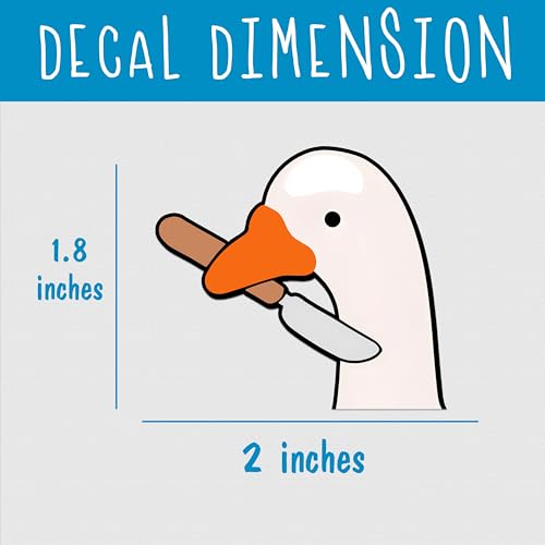 Image of Set 3Pcs Silly Goose Peeker Mirror Decal Funny Meme Silly Goose Stickers Water Bottle Window Sticker Vinyl Waterproof 2 Inches Car Decals New Car Accessories for Friend Coworker