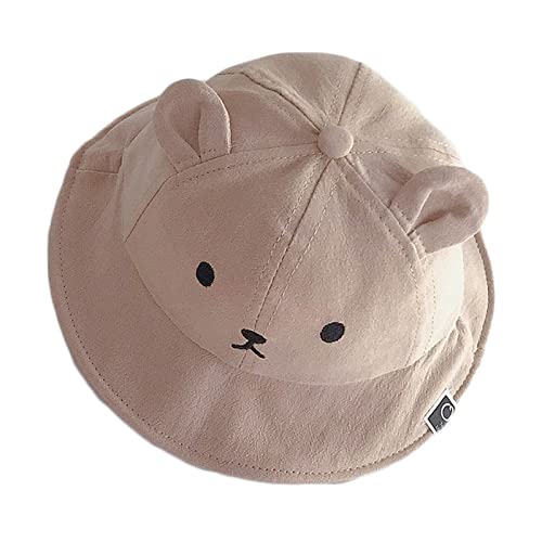 Bucket hat,Cartoon Bear Shape Fisherman Hat Cotton Bucket Hat Spring Outdoor Foldable Fisherman for Toddler