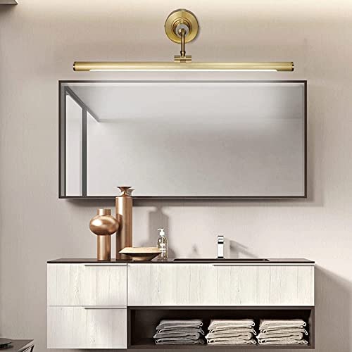 Aplique de mármol WQHPLMD lámpara de pared para baño con foco de cobre ajustable 6