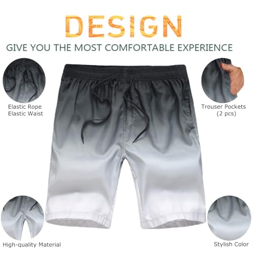 Men's Swim Trunks Quick Dry Large Board Shorts Swimsuit Swimwear for Men with Pockets Swimsuit2
