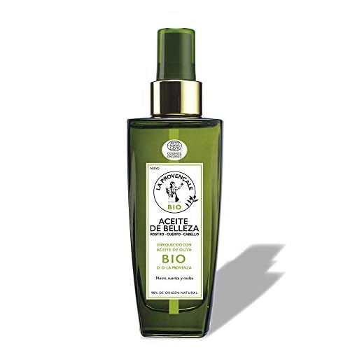 La Provençale Bio, Aceite de Belleza Multiusos con Aceite de Oliva BIO, para Rostro, Cuerpo y Cabello, Nutre y Repara Intensamente la Piel, 100 ml