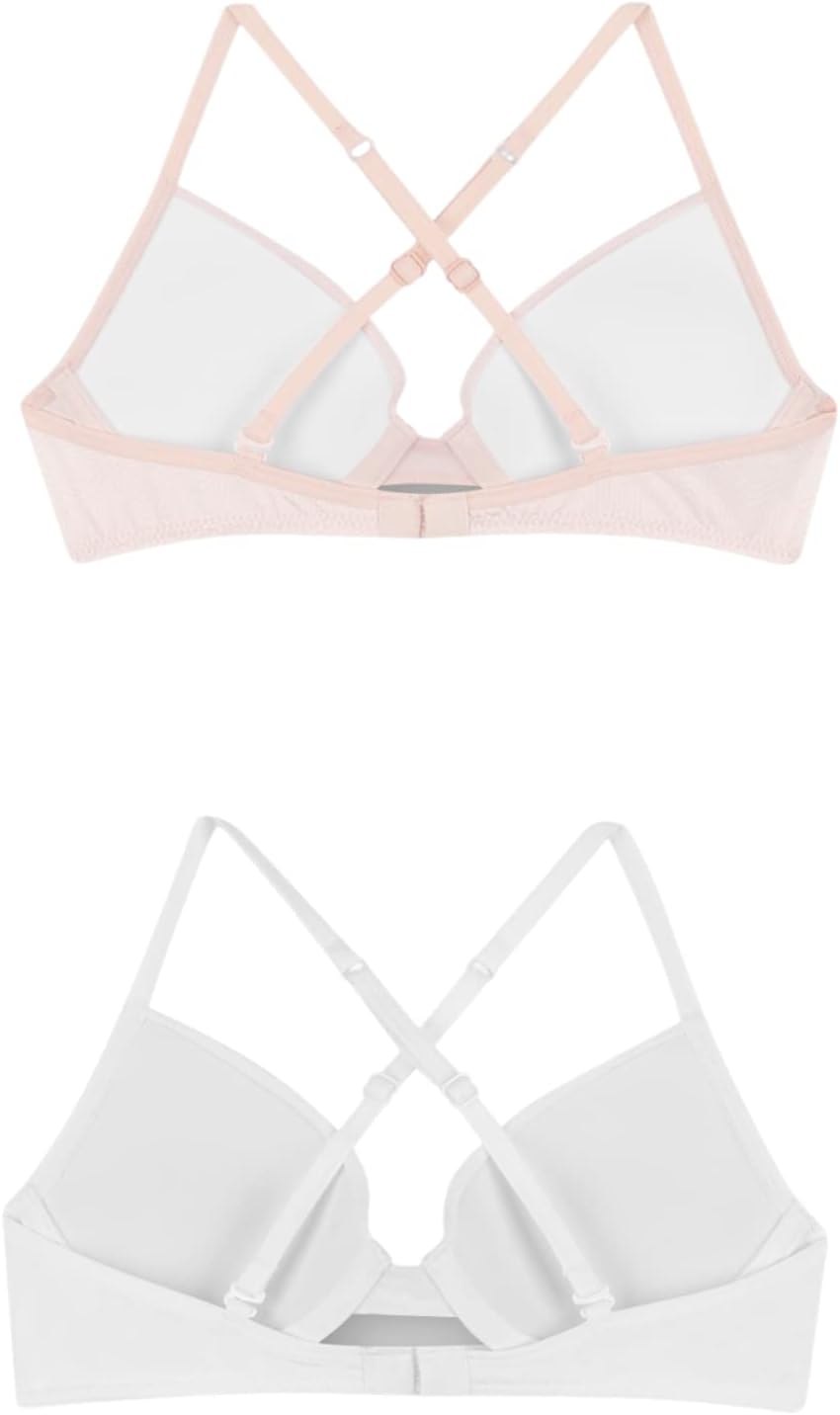 Hanes Girl's Molded Underwire Bra (Pack of 2) - Image 2